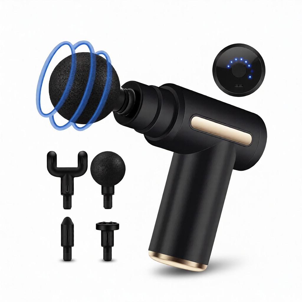 Mini Massage Gun (4 Head) - Image 2