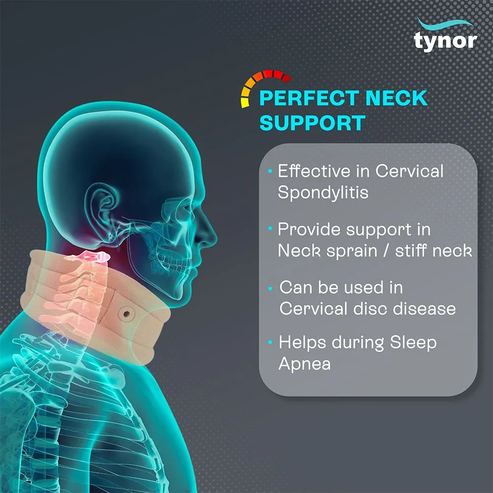 Tynor Cervical Collar Soft With Support B02 - Image 2