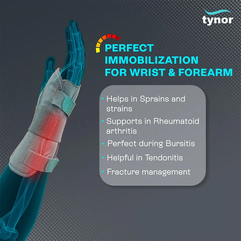 Tynor Wrist And Forearm Splint (Right/Left) E03 - Image 2